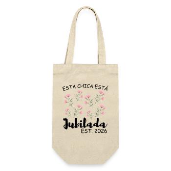 This girl is retiring in 2026 - Gift Bag for Bottles - nature - Front