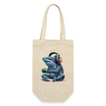 Shark Gaming Animal Video Games Funny Shark - Gift Bag for Bottles - nature - Front