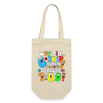 Pourquoi j’ai sauté le t-shirt du dessin animé du déjeuner - Sac à bouteille - nature - Devant