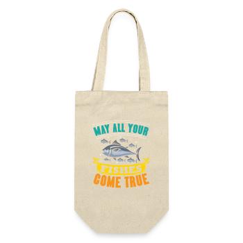 Angler Gift Funny Fishing Fisherman Fishing - Gift Bag for Bottles - nature - Front