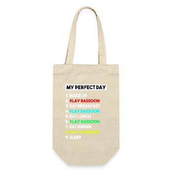 Bassoon My Perfect Day Funny Music Musician Gift - Gift Bag for Bottles - nature - Front