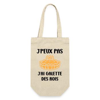 Humour galette des rois - Sac à bouteille - nature - Devant