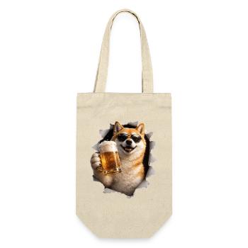 Shiba Inu Beer - Gift Bag for Bottles - nature - Front