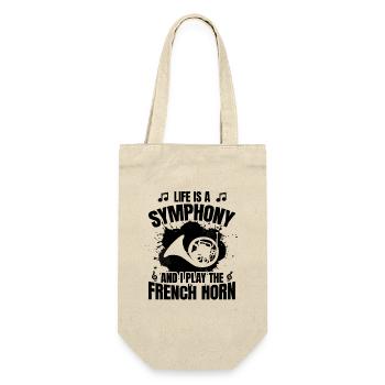 French horn player saying - Gift Bag for Bottles - nature - Front