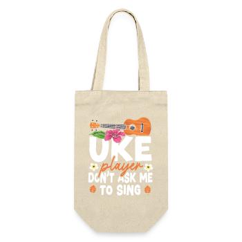 Hawaiian Ukulele Uke Uke Player - Gift Bag for Bottles - nature - Front