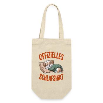Official Sleep Shirt Cute Puppy Dog - Gift Bag for Bottles - nature - Front