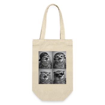 Owl - Gift Bag for Bottles - nature - Front