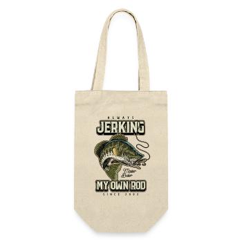 Toujours en train de branler ma canne Pêche amusante Née en 2002 - Sac à bouteille - nature - Devant
