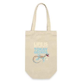 Life Is Better With Tokay Geckos - Gift Bag for Bottles - nature - Front