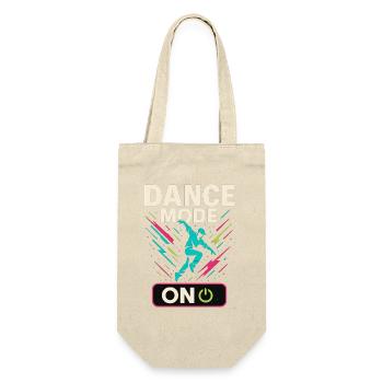 Dance Mode On, tanzshirt streetdance party - Geschenkbeutel für Flaschen - Natur - Vorne