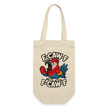 F-CAW-F papagei schreit shirt, lustiger vogel  - Geschenkbeutel für Flaschen - Natur - Vorne