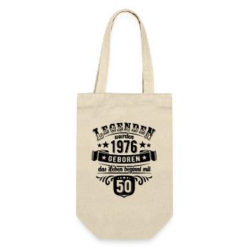 Legends were born in 1976 | 50 years - Gift Bag for Bottles - nature - Front