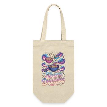 Ramen Slurp Dreams Loves Noodle Bowl Ramen Chef - Geschenkbeutel für Flaschen - Natur - Vorne