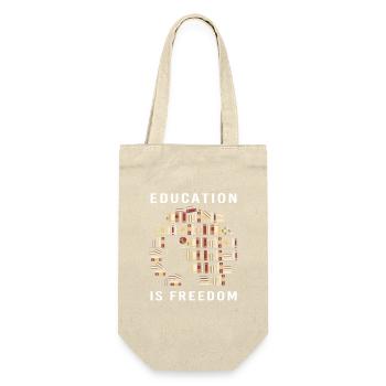 Black History Month Black-power - Geschenkbeutel für Flaschen - Natur - Vorne