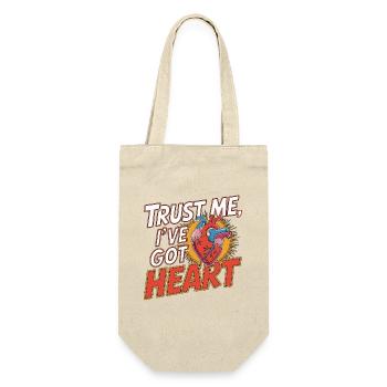 Cardiac Tech Trust Me I've Got Heart Cath Lab - Geschenkbeutel für Flaschen - Natur - Vorne