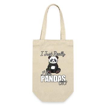 I Just Really Like Pandas OK  - Gift Bag for Bottles - nature - Front