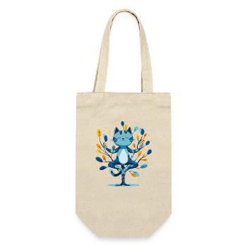 Blue meditation hangover in the tree - Gift Bag for Bottles - nature - Front