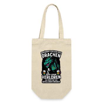 Bachelor Party Team Bräutigam - Gift Bag for Bottles - nature - Front