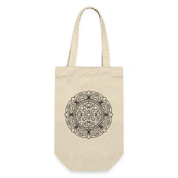 Floral mandala with harmonious symmetry - Gift Bag for Bottles - nature - Front