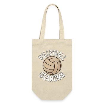 Volleyball Grandma - Proud Grandma - Gift Bag for Bottles - nature - Front