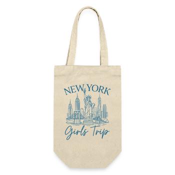 New York Girls Trip - Geschenkbeutel für Flaschen - Natur - Vorne