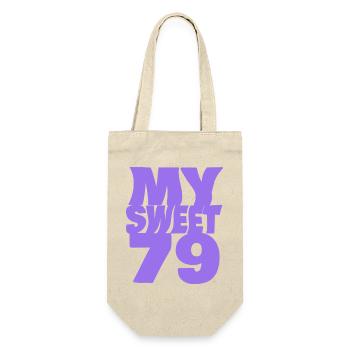 Sweet 79 - Geschenkbeutel für Flaschen - Natur - Vorne