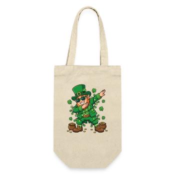 Dabbing Leprechaun St. Patrick's Day Leprechaun - Gift Bag for Bottles - nature - Front
