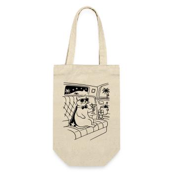 Fame Cat Cat Glamour Star Celebrity - Gift Bag for Bottles - nature - Front