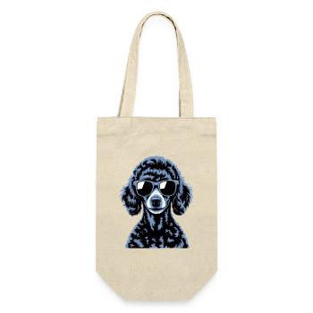 Caniche noir - Sac à bouteille - nature - Devant