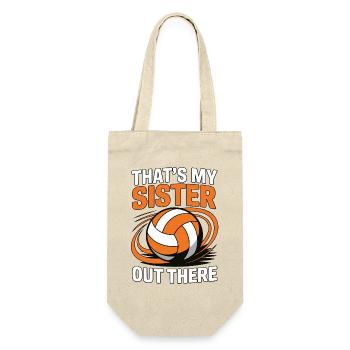 Volleyball Sister - Proud Sibling Design - Gift Bag for Bottles - nature - Front