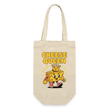 Cheese Queen – Fromage à couronne - Sac à bouteille - nature - Devant