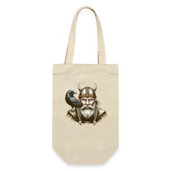 Viking Viking Legend Sailor Odin Raven Fighter - Gift Bag for Bottles - nature - Front