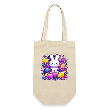 Wonder bunny in the star's nest - Gift Bag for Bottles - nature - Front