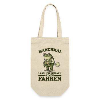 Funny Saying, Meme, Frog, Fart, Fart, Sarcasm - Gift Bag for Bottles - nature - Front