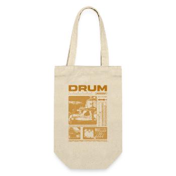 Rock Drummer Drum Player Streetwear - Gift Bag for Bottles - nature - Front