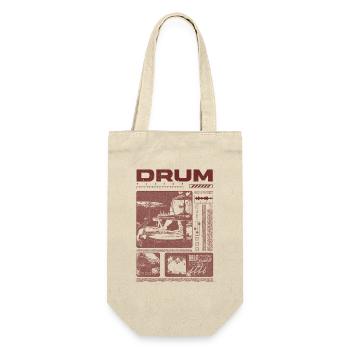 Rock Drummer Drum Player Streetwear - Gift Bag for Bottles - nature - Front