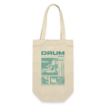 Rock Drummer Drum Player Streetwear - Gift Bag for Bottles - nature - Front