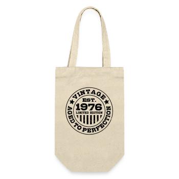 Limited Edition 1976 Geburtstag Geschenk - Geschenkbeutel für Flaschen - Natur - Vorne