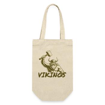 Viking Viking Legend Sailor Odin Raven Fighter - Gift Bag for Bottles - nature - Front
