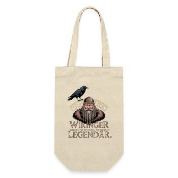 Viking Viking Legend Sailor Odin Raven Fighter - Gift Bag for Bottles - nature - Front