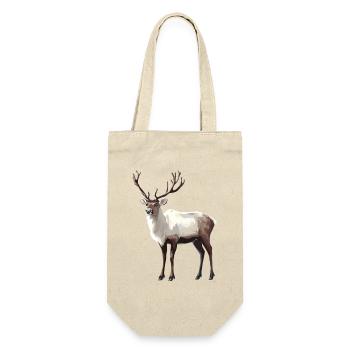 Reindeer Reindeer - Gift Bag for Bottles - nature - Front