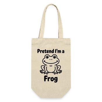 Expressions de grenouilles, cadeau drôle de grenouille - Sac à bouteille - nature - Devant