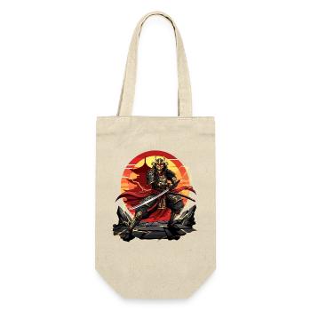 Otaku Samurai Warrior Japan Katana Design - Gift Bag for Bottles - nature - Front
