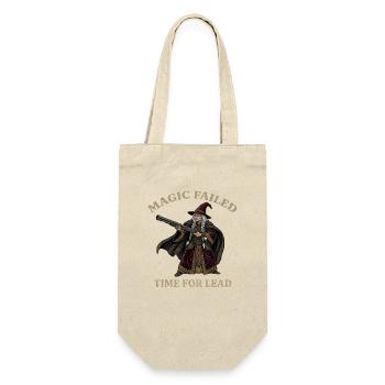 Magic Failed Time For Lead Wizard Fantasy Meme - Gift Bag for Bottles - nature - Front
