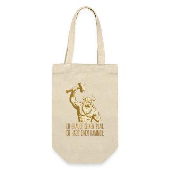 Viking Viking Legend Sailor Odin Raven Fighter - Gift Bag for Bottles - nature - Front