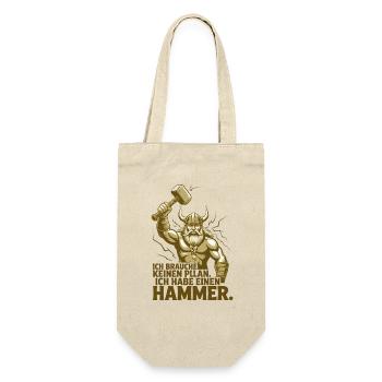 Viking Viking Legend Sailor Odin Raven Fighter - Gift Bag for Bottles - nature - Front