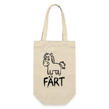 Horse Riding Rider Horse Owner FÄRT - Gift Bag for Bottles - nature - Front