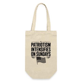 Der Patriotismus intensiviert sich sonntags - Geschenkbeutel für Flaschen - Natur - Vorne