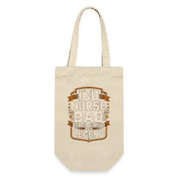 ICU Nurse Dad The Idol The Myth The Intensive Care - Gift Bag for Bottles - nature - Front