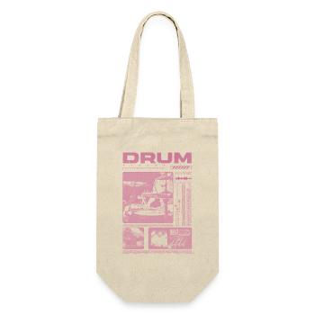 Rock Drummer Drum Player Streetwear - Gift Bag for Bottles - nature - Front